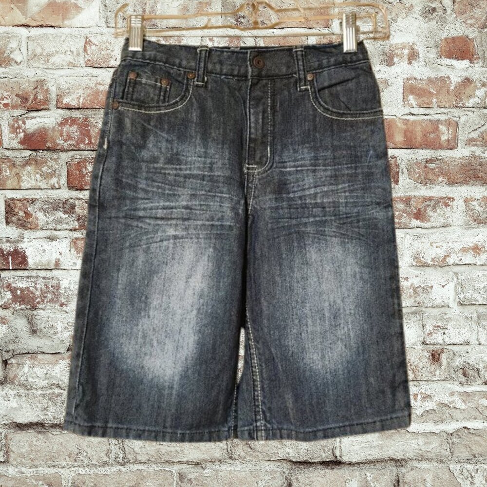 *Boys Flypaper Denim Shorts Size 7X- Adjustable Waist